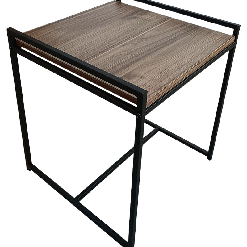 Mesa auxiliar de melamina Pietra santa café 45 x 40 x 45 cm