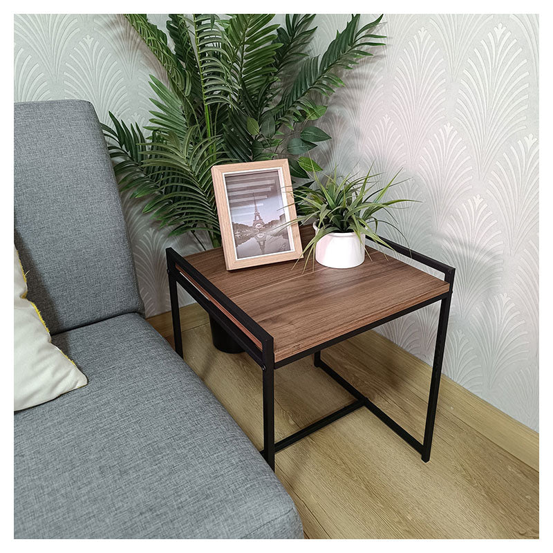 Pietra Santa Coffee Melamine Side Table 45 x 40 x 45 cm