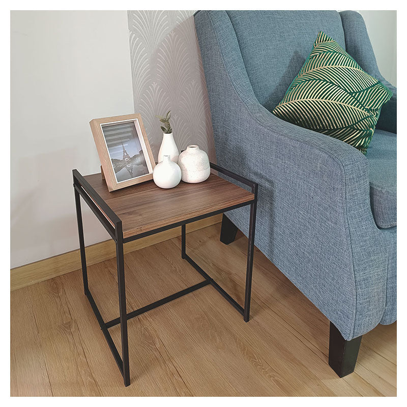 Pietra Santa Coffee Melamine Side Table 45 x 40 x 45 cm