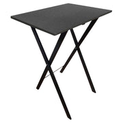 Mesa auxiliar plegable de madera Roma negra 35 x 48 x 61 cm