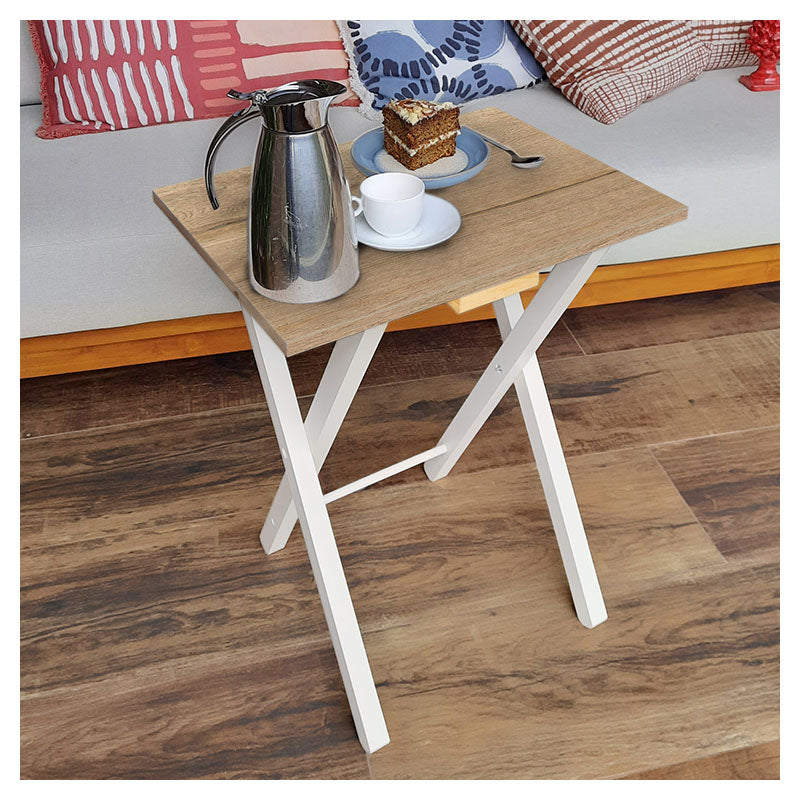 Nordic Folding Melamine Side Table 35 x 48 x 59 cm