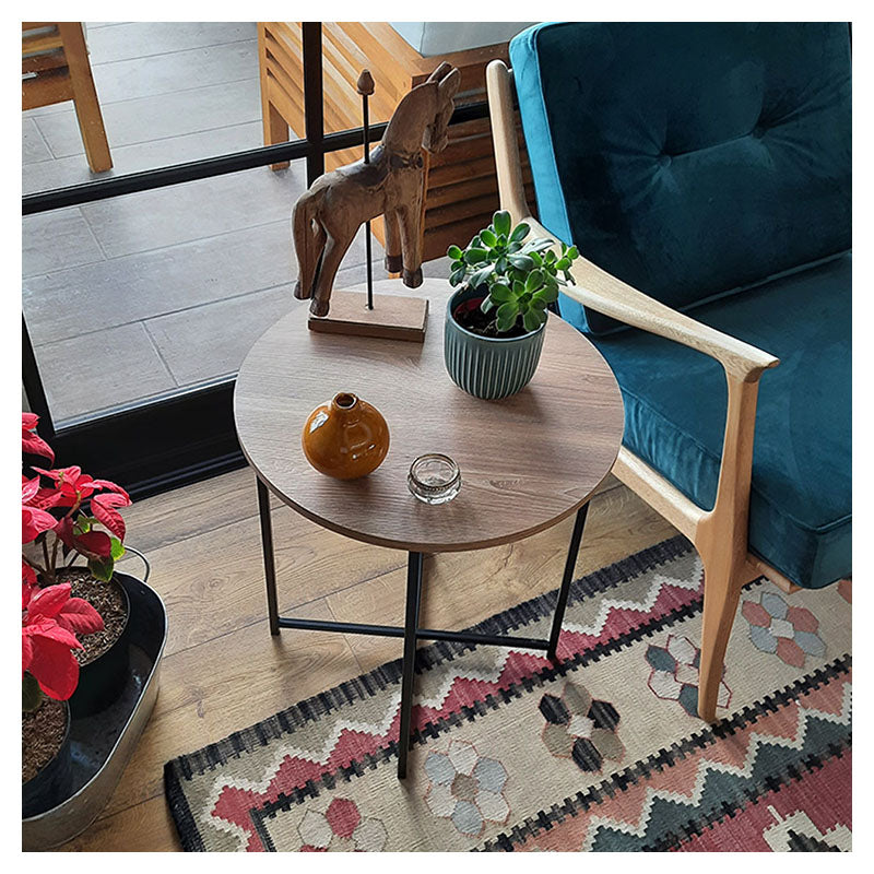 Cirklo honey melamine side table 45 x 51 cm