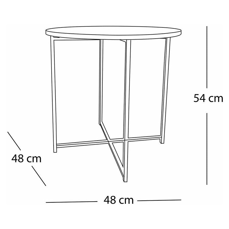 Cirklo honey melamine side table 45 x 51 cm