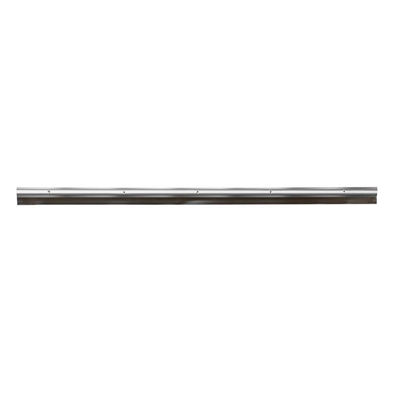 Screw-on plastic weatherstrip, 100 cm, silver