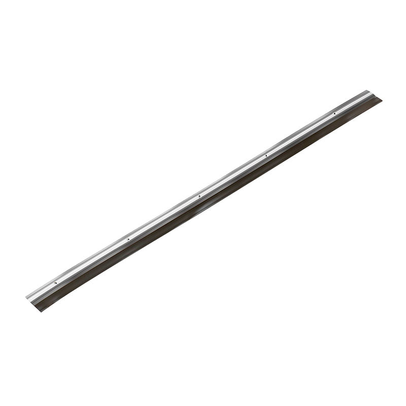 Screw-on plastic weatherstrip, 100 cm, silver