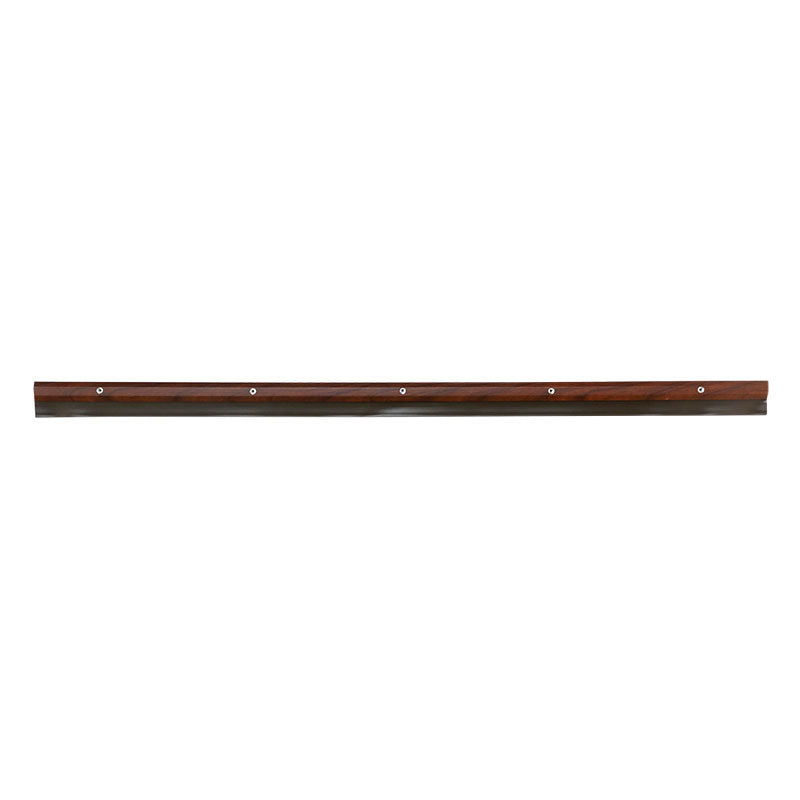 Screw-on plastic draft excluder 100 cm brown