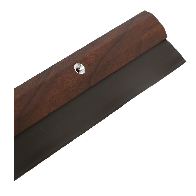 Screw-on plastic draft excluder 100 cm brown
