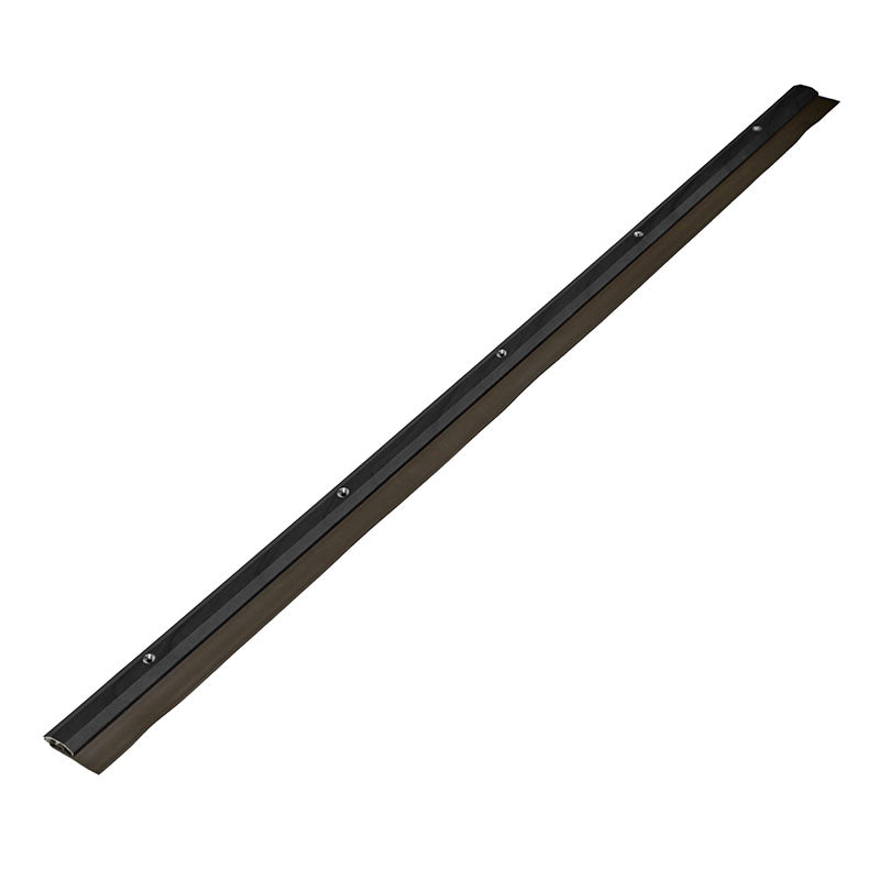 Screw-on plastic draft excluder 100 cm black