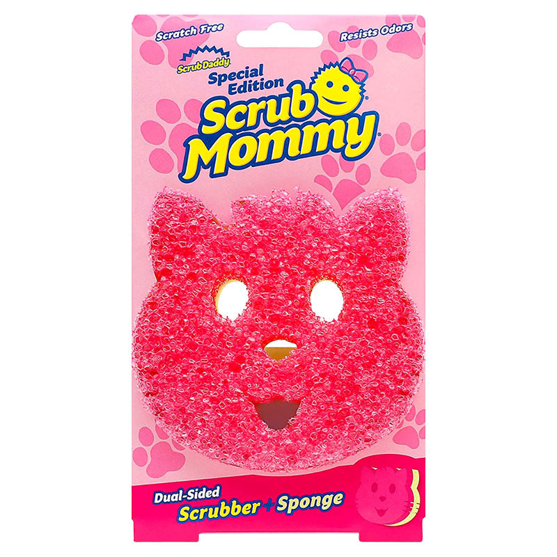 Scrub Cat zero-scratch pink sponge