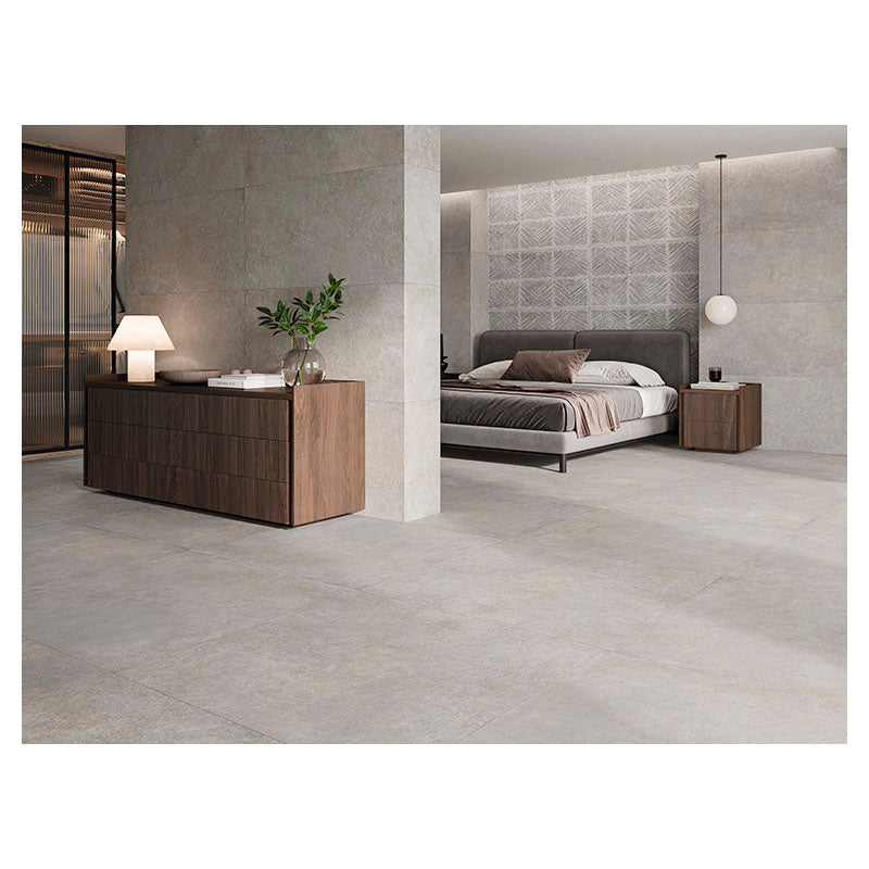 Feroe Grey Square Porcelain Tile 2.0 m²