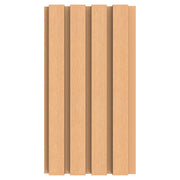 Panel decorativo de pared WPC 21.9 x 2.6 x 290 cm Teca