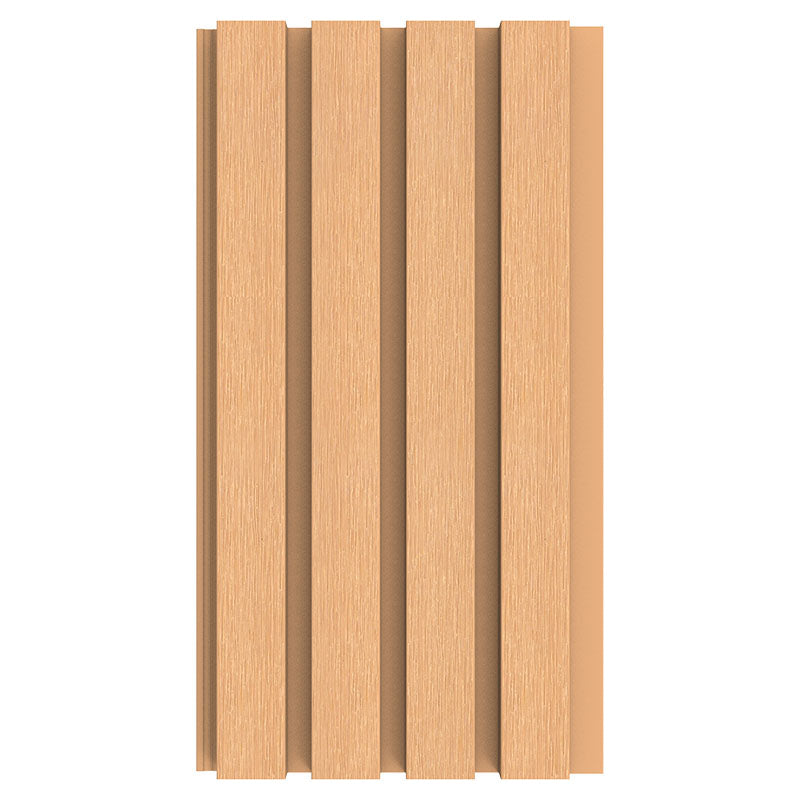 Panel decorativo de pared WPC 21.9 x 2.6 x 290 cm Teca