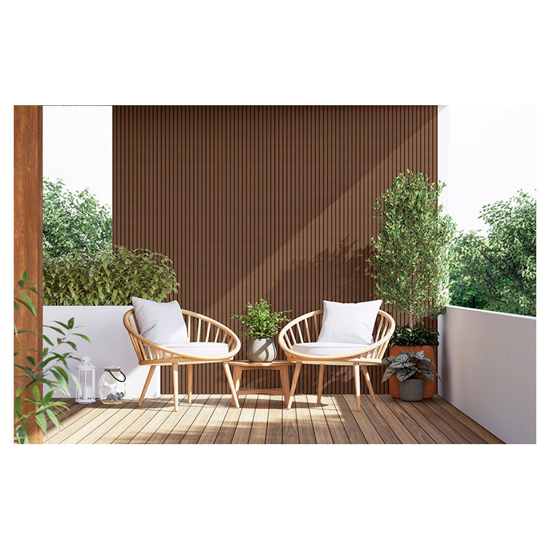 WPC decorative wall panel 21.9 x 2.6 x 290 cm dark brown
