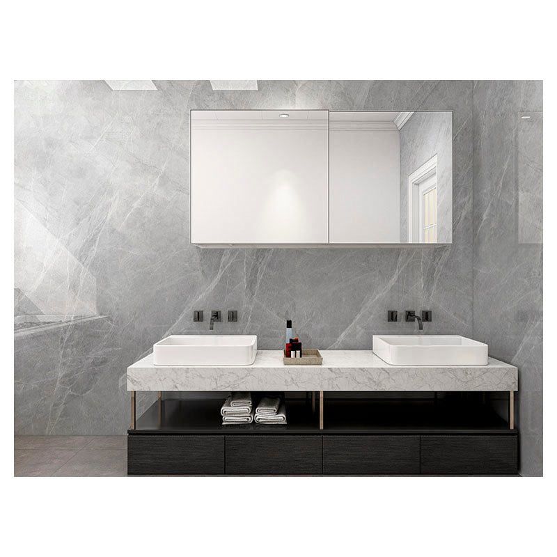 Panel decorativo de pared SPC 2.44 x 1.22 m gris piedra