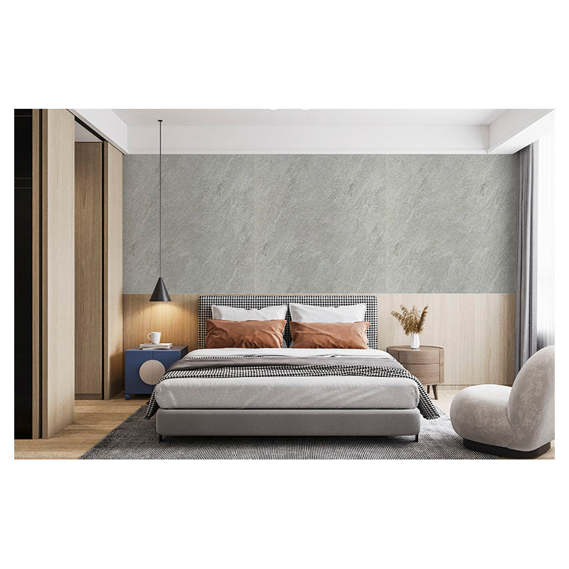 Panel decorativo de pared SPC 2.44 x 1.22 m gris claro piedra