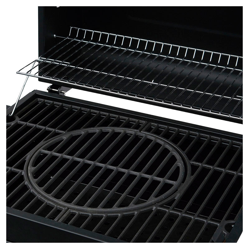 Basic Living Black 1-Grill Charcoal Barbecue 139 x 68 x 106.5 cm
