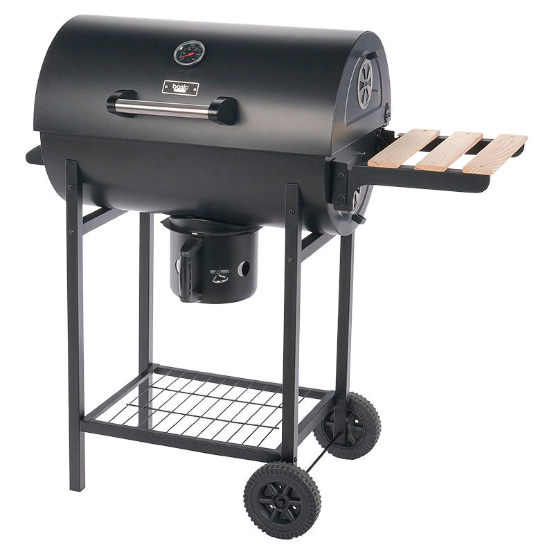 Basic Living Barrel Charcoal Grill, 1 Black Grate, 100 x 45 x 94.5 cm