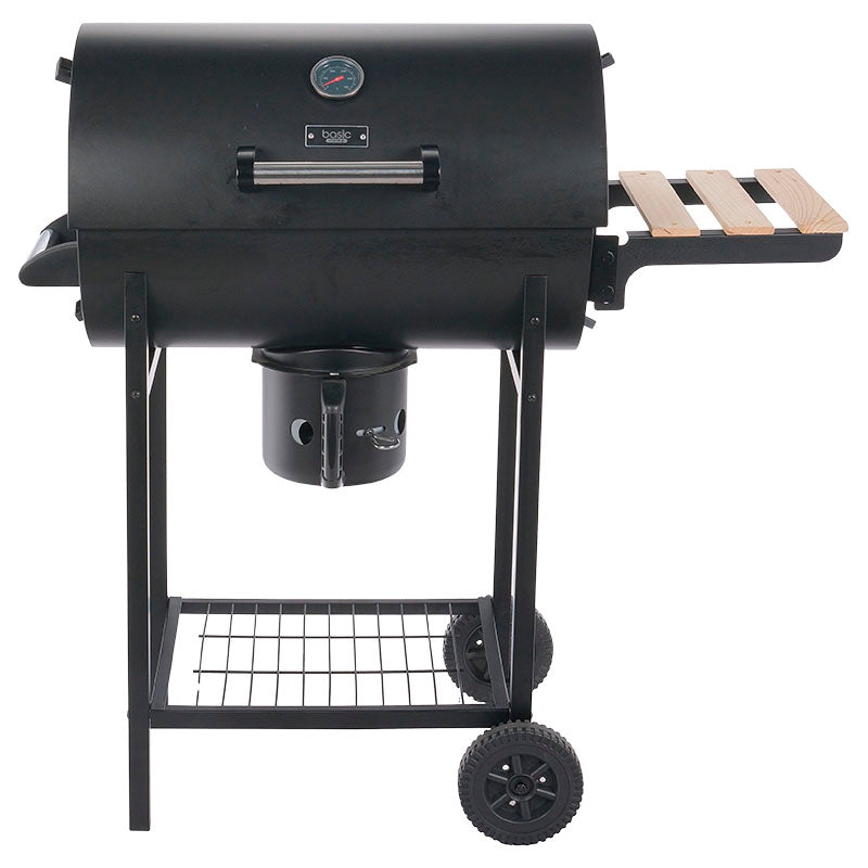 Basic Living Barrel Charcoal Grill, 1 Black Grate, 100 x 45 x 94.5 cm