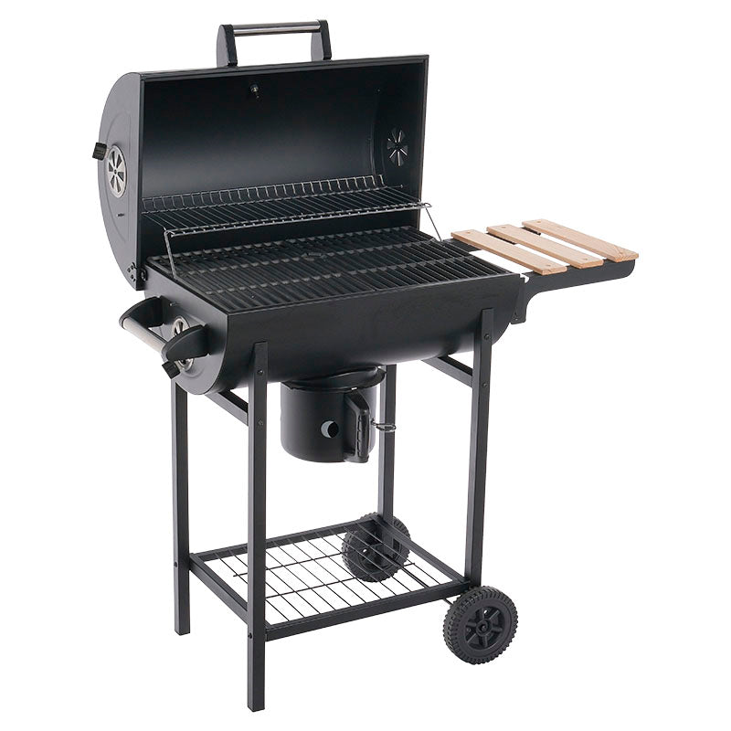 Basic Living Barrel Charcoal Grill, 1 Black Grate, 100 x 45 x 94.5 cm