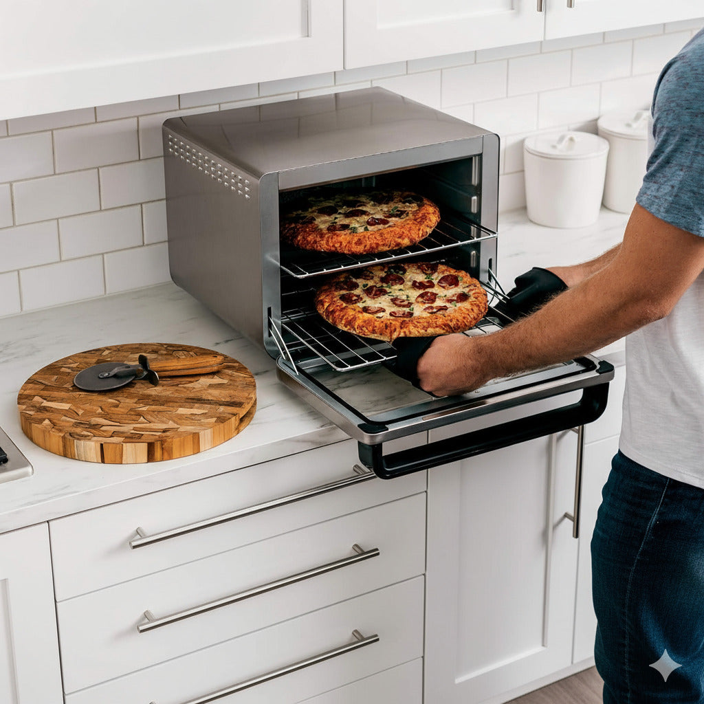 Ninja 1800W 21L Air Fryer and Toaster Oven, 40-230°C