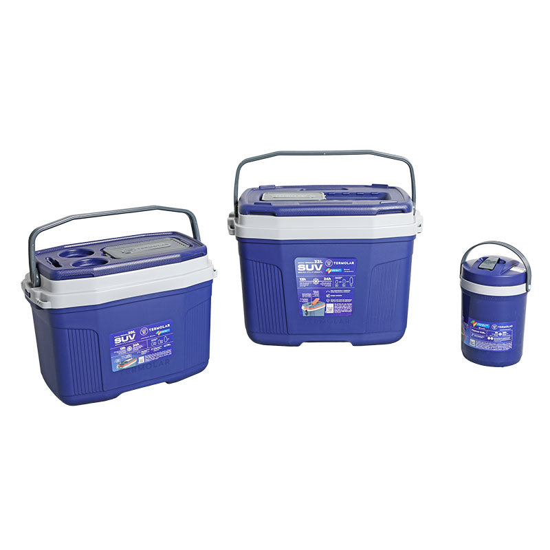Set hielera 32 Litros azul Termolar 3 piezas
