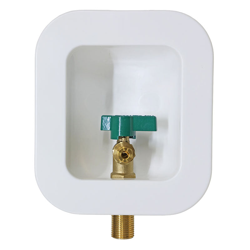 Recessed ice maker box with valves 7 x 15 x 20 cm
