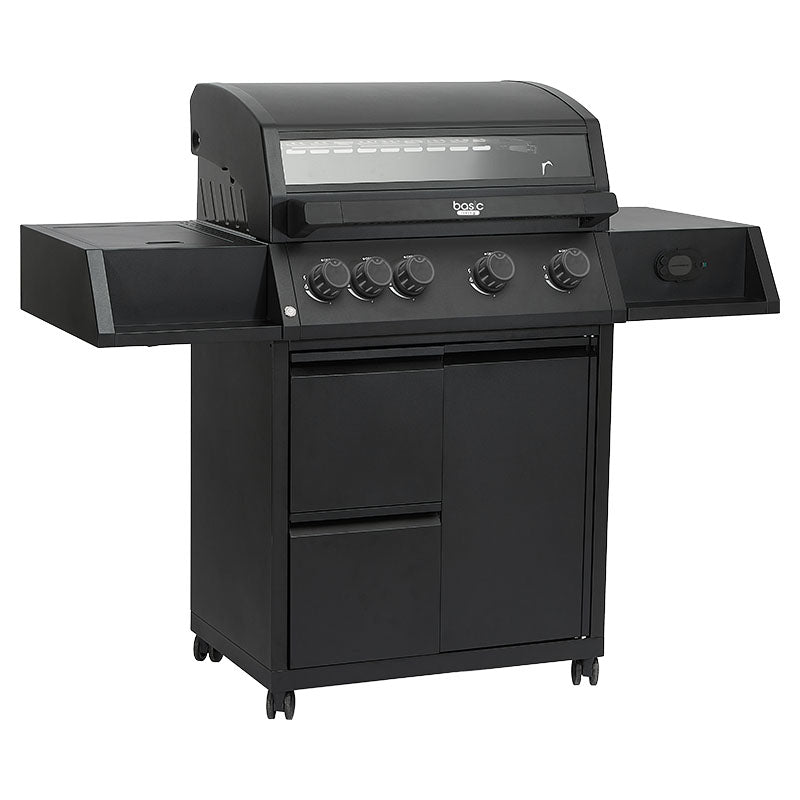 56982 BTU Gas Grill with 4 Grates and 1 Basic Living Burner