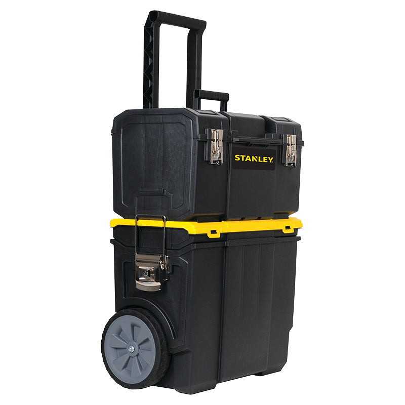 Stanley 18.1" x 11.6" x 24.3" Rolling Plastic Cabinet with 2 Trays