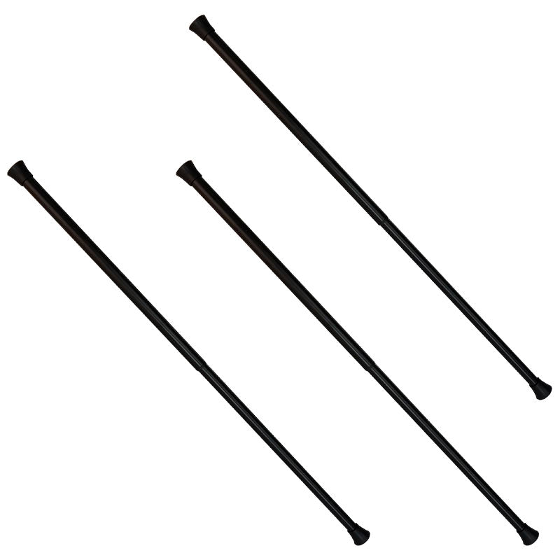 Tubo cortinero extensible 137 a 223 cm negro mate Aqua Nuova