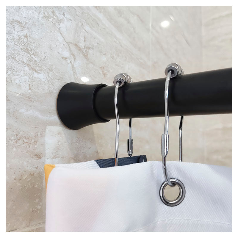 Tubo cortinero extensible 137 a 223 cm negro mate Aqua Nuova