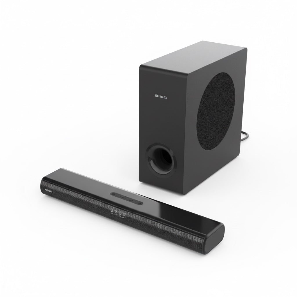 Aiwa 2.1 80W Bluetooth Soundbar with Wireless Subwoofer