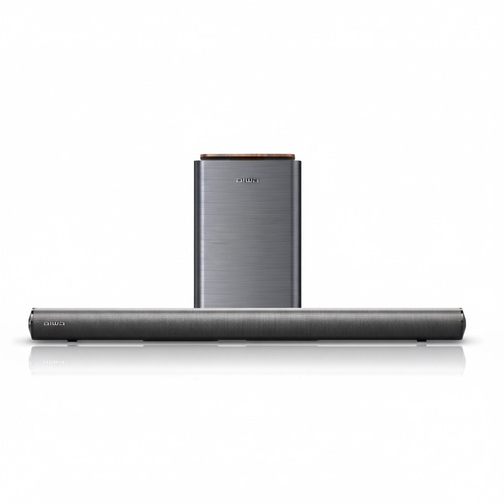 Aiwa 160W Bluetooth 5.3 Soundbar with Wireless Subwoofer