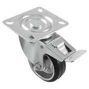 Rodín goma negro placa 3,93" soporta 90 kg