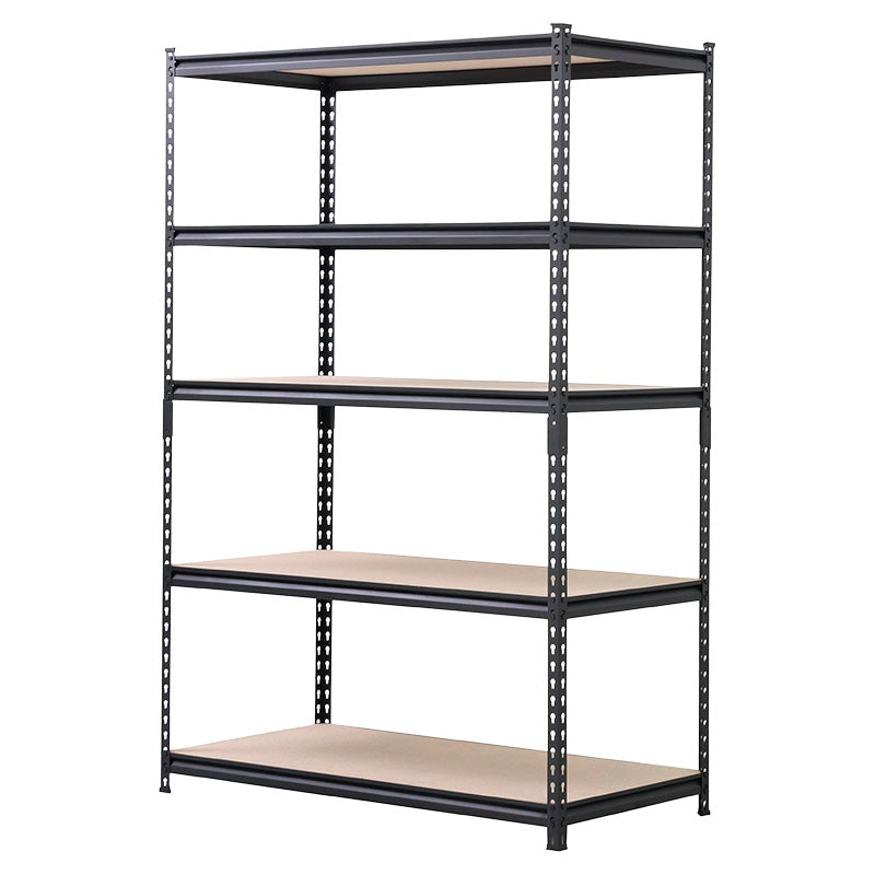 Estante metálico Basic Living acero uso uesado 5 niveles 121.9 x 61 x 183 cm 360 kg por nivel negro
