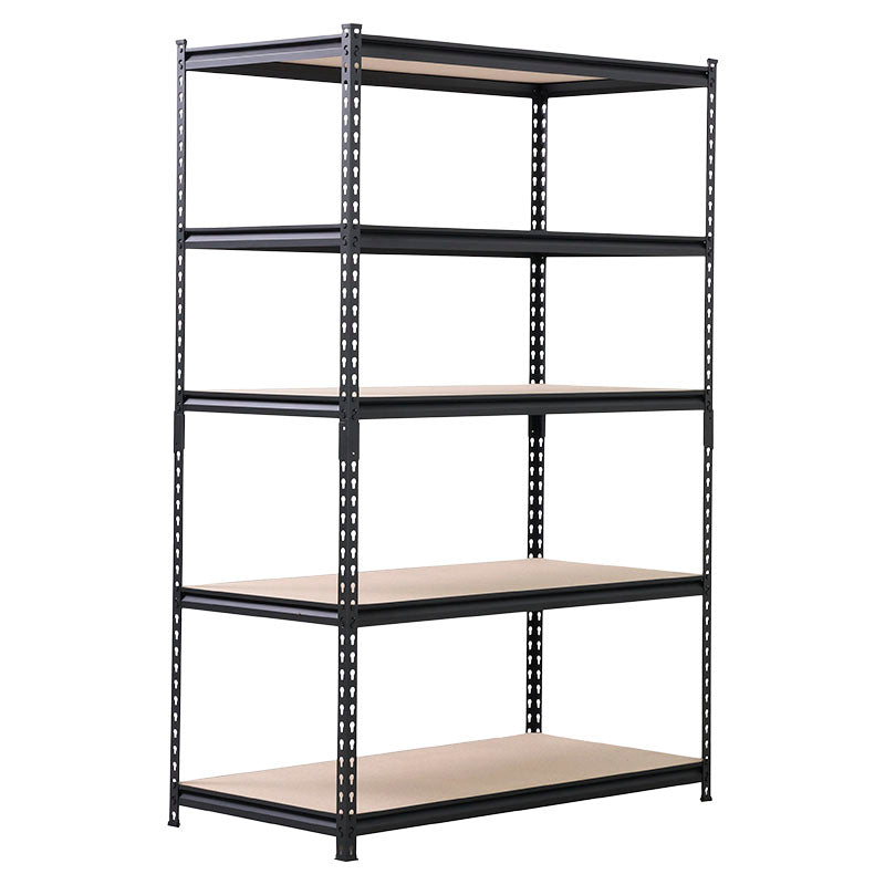 Estante metálico Basic Living acero uso uesado 5 niveles 121.9 x 61 x 183 cm 360 kg por nivel negro