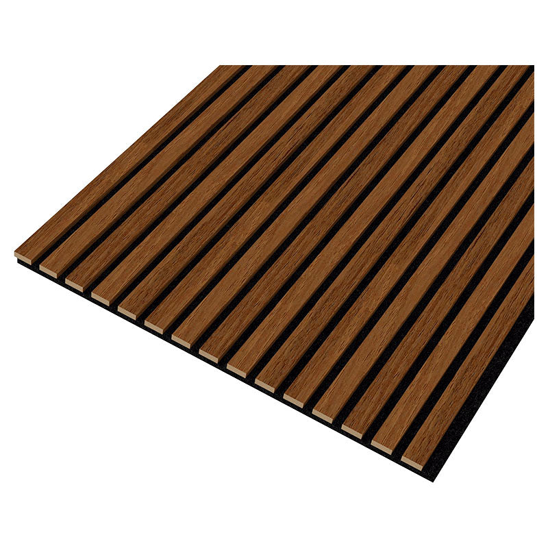 MDF and PET acoustic wall panel 60 x 260 cm Tezza Brown