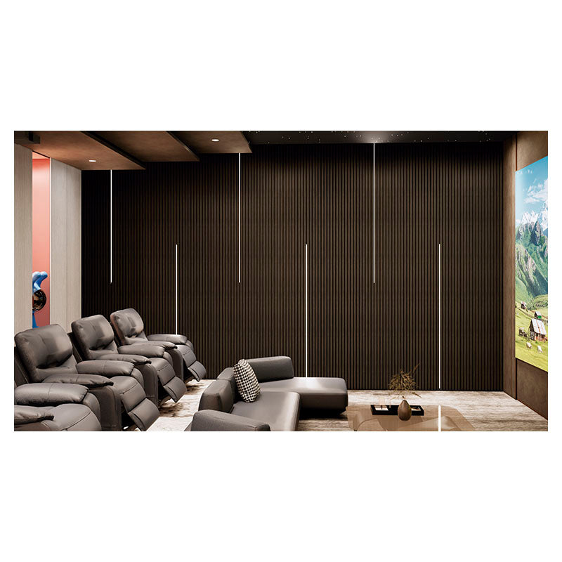 MDF and PET acoustic wall panel 60 x 260 cm Tezza Brown