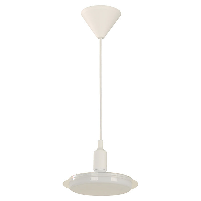 Lámpara LED colgante moderna blanco y transparente 1 luz  E27 eléctrica 24933