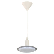 Modern white and gray LED pendant light 1 light E27 electrical 24933