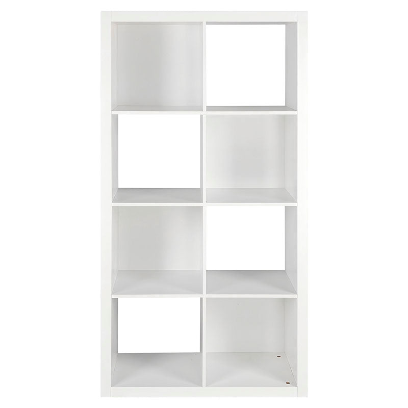 Organizador cubos 8 compartimientos melamina blanco 145 x 75 x 30 cm