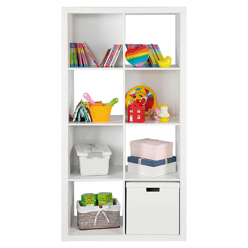 Organizador cubos 8 compartimientos melamina blanco 145 x 75 x 30 cm