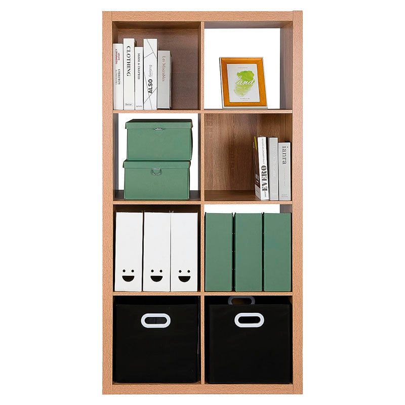 Organizador cubos 8 compartimientos melamina roble 145 x 75 x  30 cm