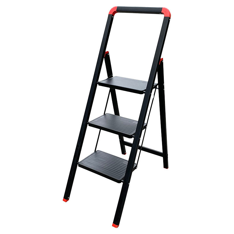 Escalera plegable acero 3 peldaños 67,8 cm soporta hasta 150 kg