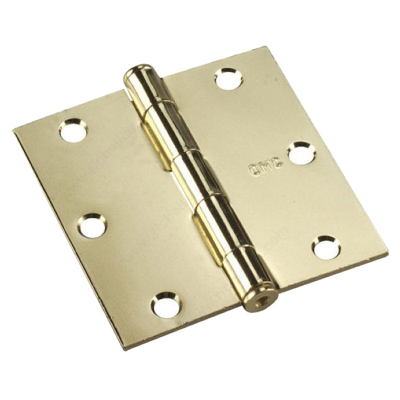 Bisagra libro pin suelto 3 x 3" dorada 2 uds
