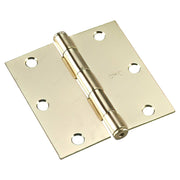 Loose pin butt hinge 3 ½" x 3 ½" gold 1 pc