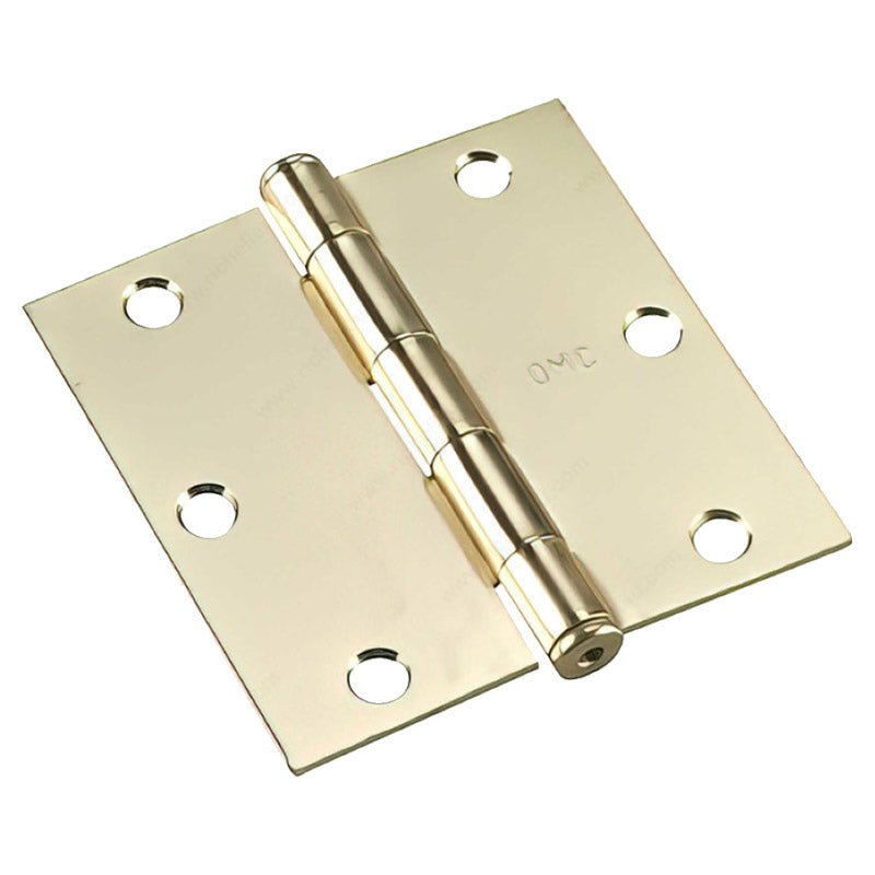 Loose pin butt hinge 3 ½" x 3 ½" gold 1 pc