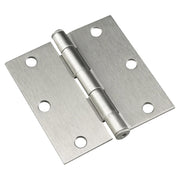 Loose pin butt hinge 3 ½" x 3 ½" nickel 2 pcs