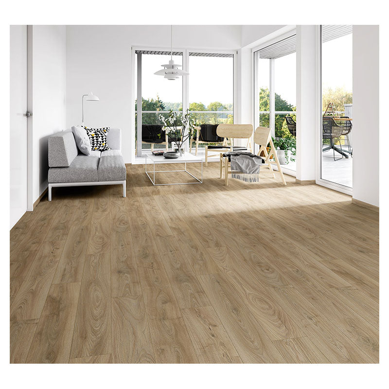 HDF laminate and 8mm dark brown textured wood flooring 2.26m2 residential