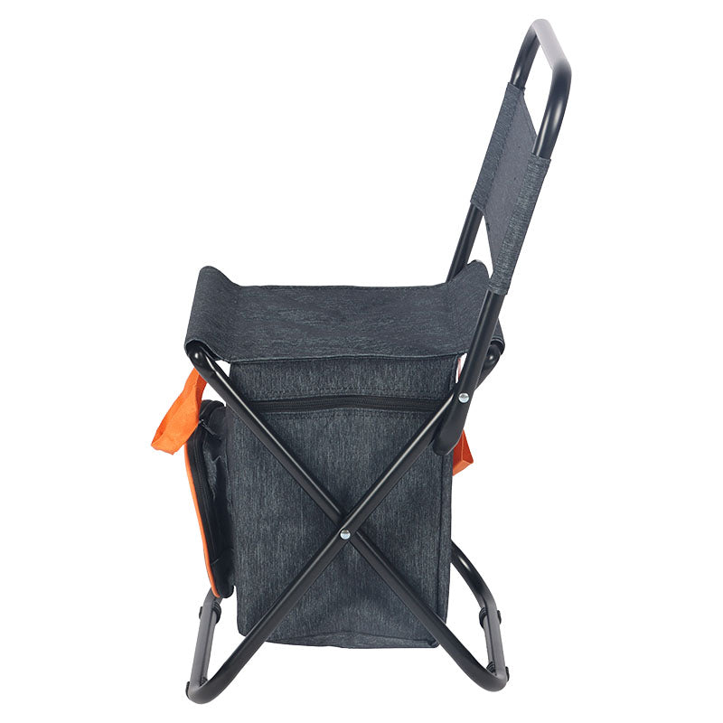 Silla Plegable para camping y pesca con bolsa térmica 35 x 33.5 x 58 cm Basic Living