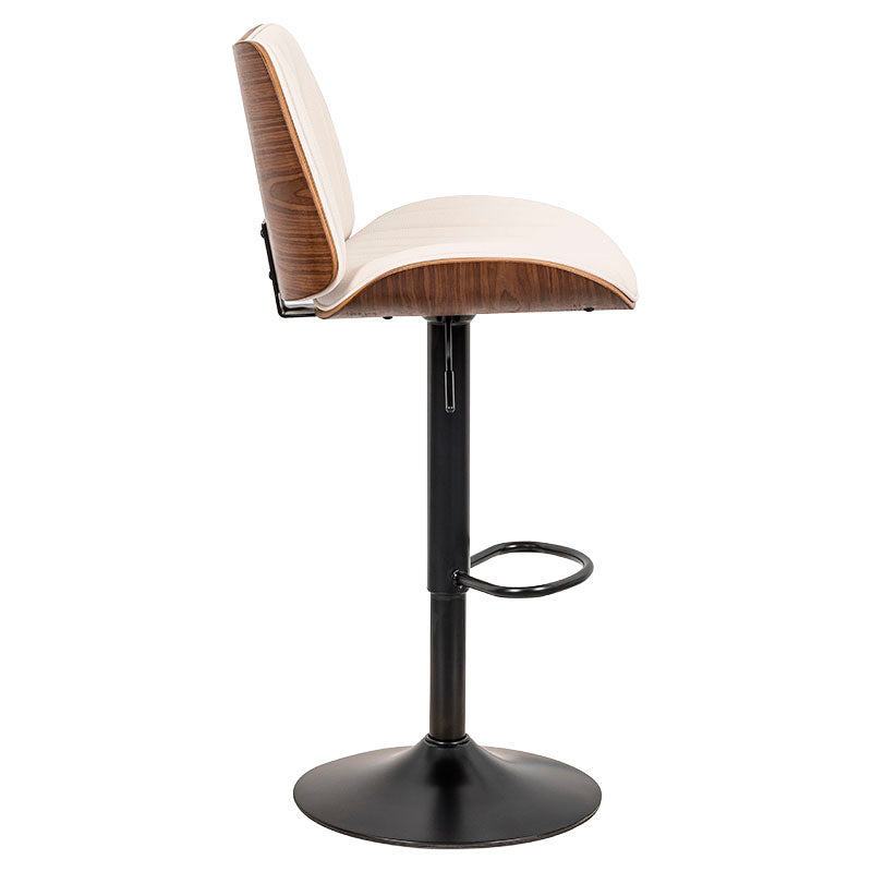 White lounge bar-style bench 82 x 92 x 78 cm supports up to 150 kg ...